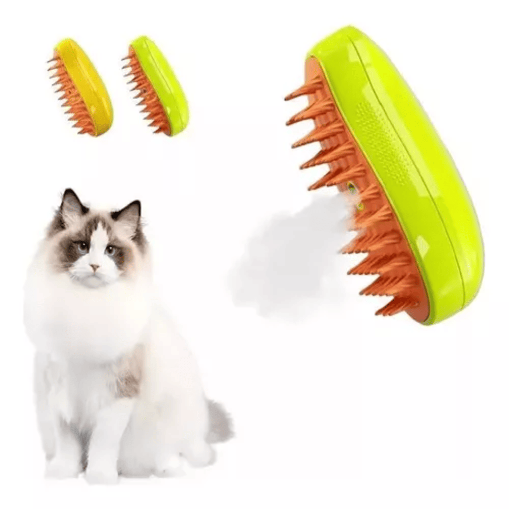 Cepillo Mascotas Vaporizador 3 En 1