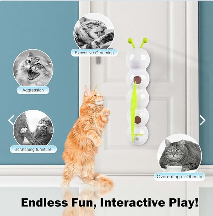 Gusano interactivo para gatos