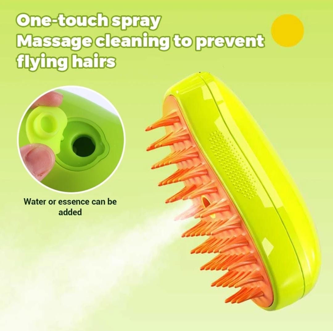 Cepillo Mascotas  Vaporizador 3 En 1