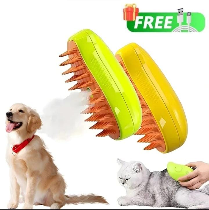 Cepillo Mascotas  Vaporizador 3 En 1